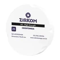 Disco de zircônia ZirkOM ZZ HS 25mm