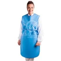Avental de Borracha Plumbífero Adulto sem Protetor de Tireóide 1000x600x0,25mm Uso Profissional Azul - N Martins