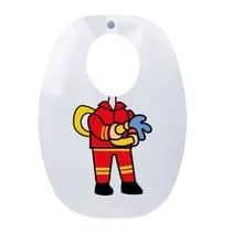 Babador Impermeável Infantil Bombeiro