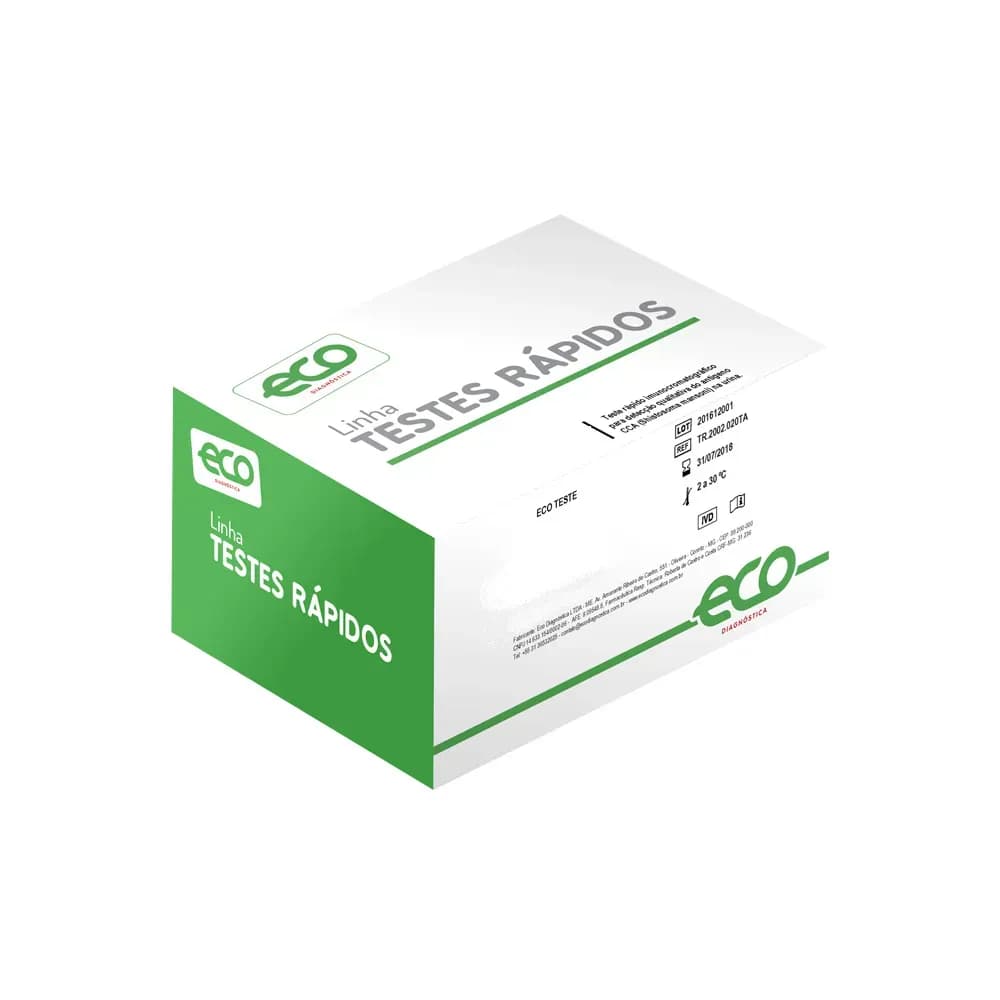 KIT PARA SANGUE OCULTO C/20 TESTES ECO DIAGNÓSTICA