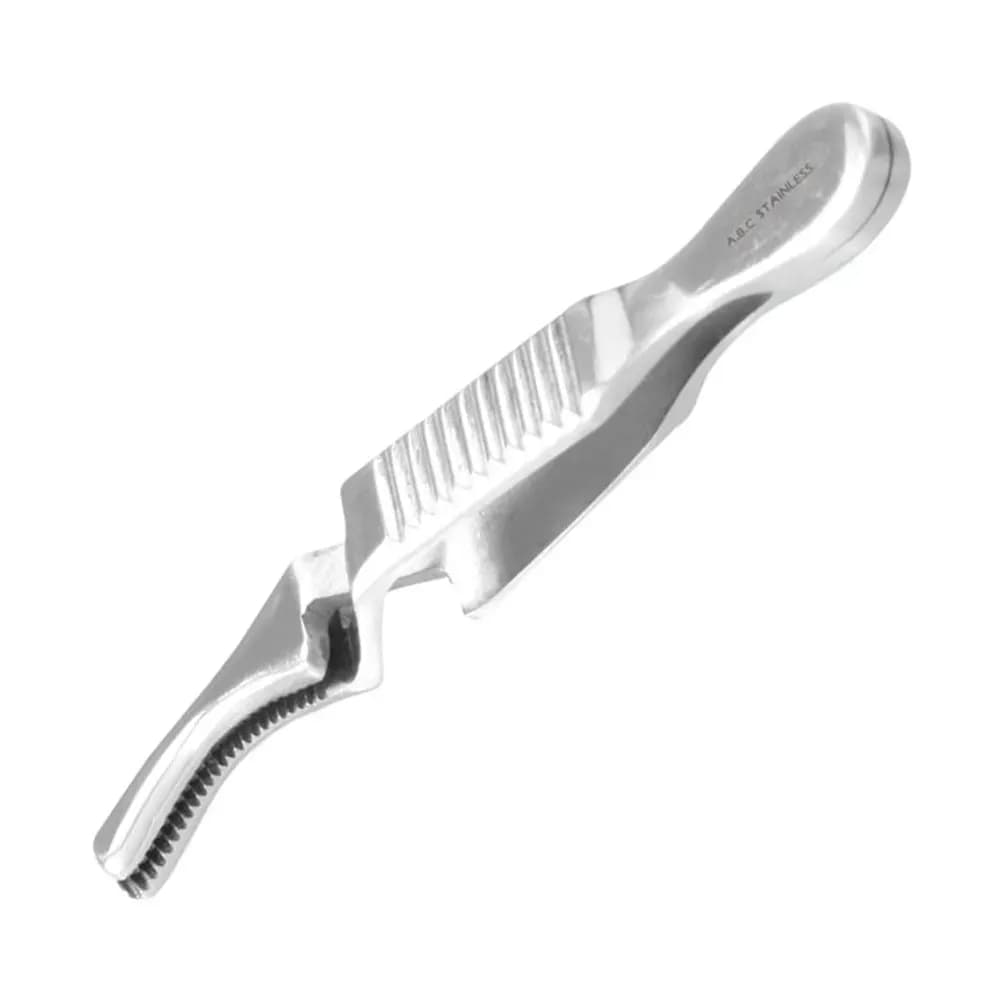PINÇA HEMOSTÁTICA BULDOG CURVA DIEFFENBACH EM AÇO INOX ABC