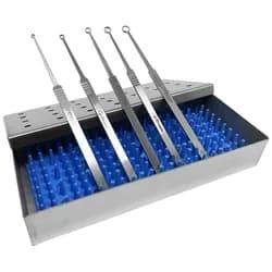 Kit Curetas Dermatológicas em Aço Inox