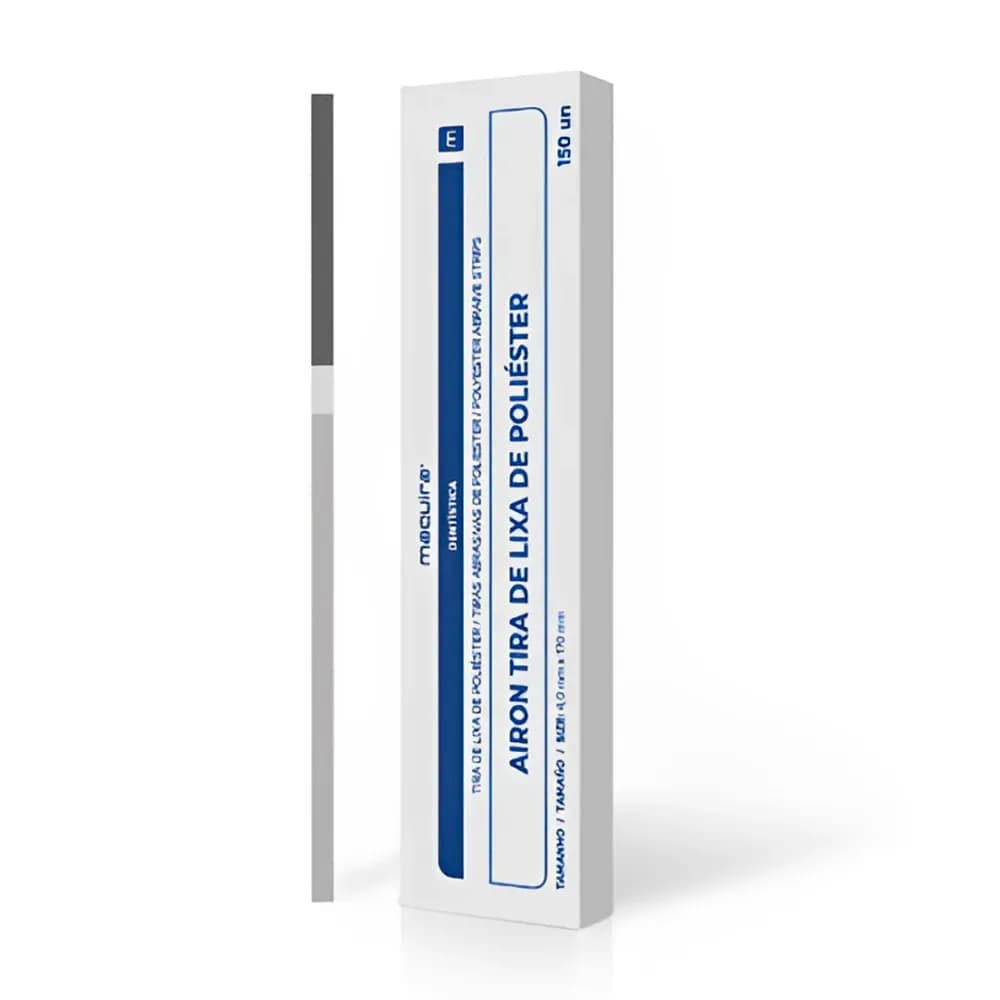 TIRA DE LIXA POLIESTER PARA RESINA 4MMX170MM 150UN AIRON MAQUIRA