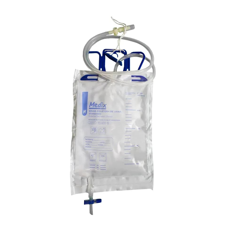 BOLSA COLETORA DE URINA SISTEMA FECHADO STANDARD 2L MEDIX