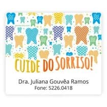 Ímã de Geladeira Dentinhos Coloridos