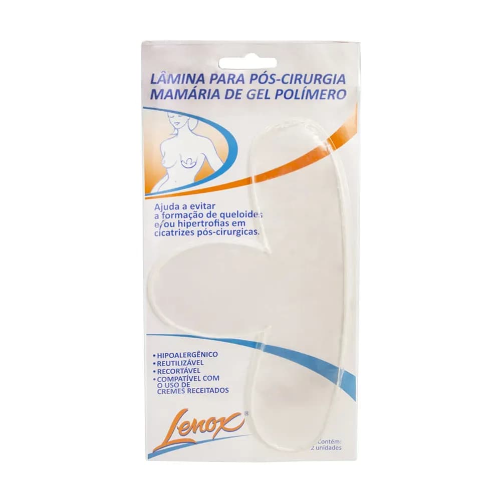 FITA PÓS CIRURGIA MAMÁRIA PARA QUELOIDES 2 UNIDADES LENOX