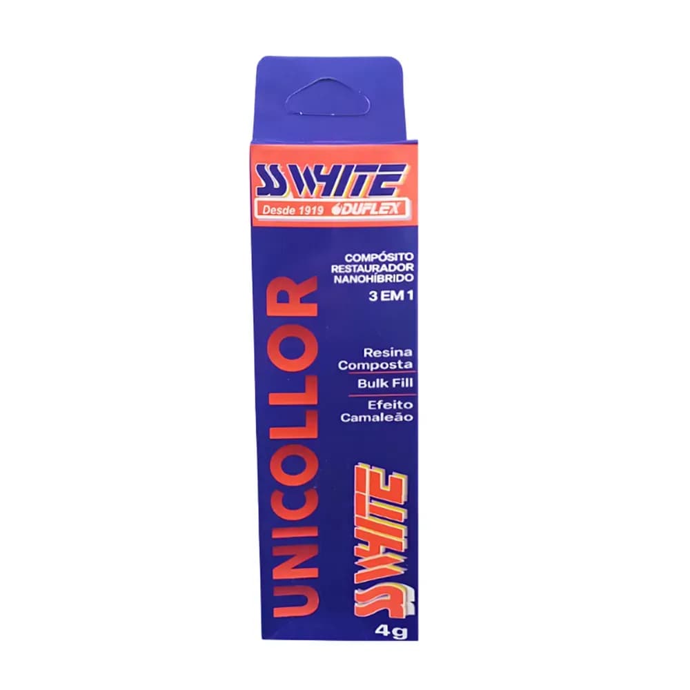 RESINA COMPOSTA BULK FILL EFEITO CAMALEÃO SERINGA 4G UNICOLLOR SSWHITE