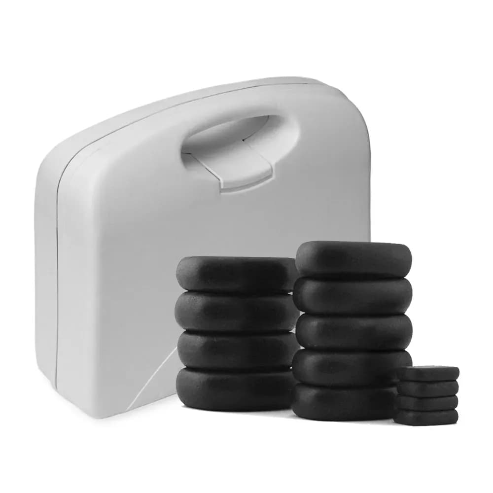 PEDRAS VULCÂNICAS PARA MASSAGEM KIT COM 13 PEDRAS ESTEK