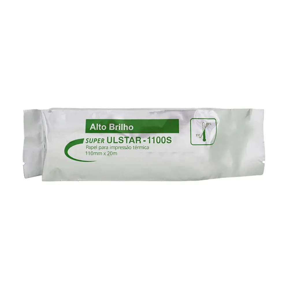 PAPEL TÉRMICO ULTRASSOM ALTO BRILHO 1100S 110MMX20M DURICO