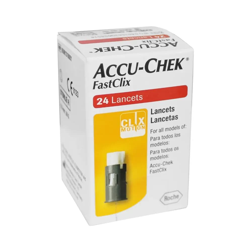 LANCETA PARA CANETA LANCETADORA FASTCLIX C/24UN ACCU-CHEK