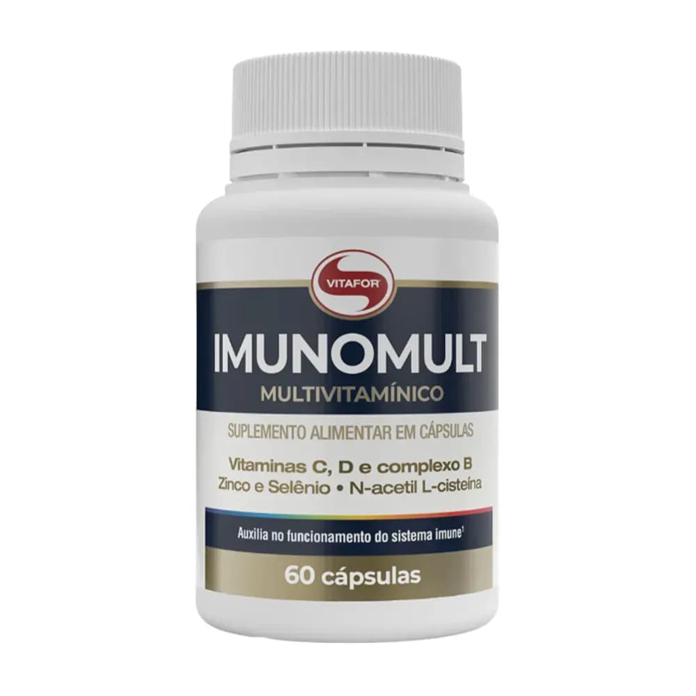 SUPLEMENTO MULTIVITAMÍNICO 1000MG 60CPS IMUNOMULT VITAFOR