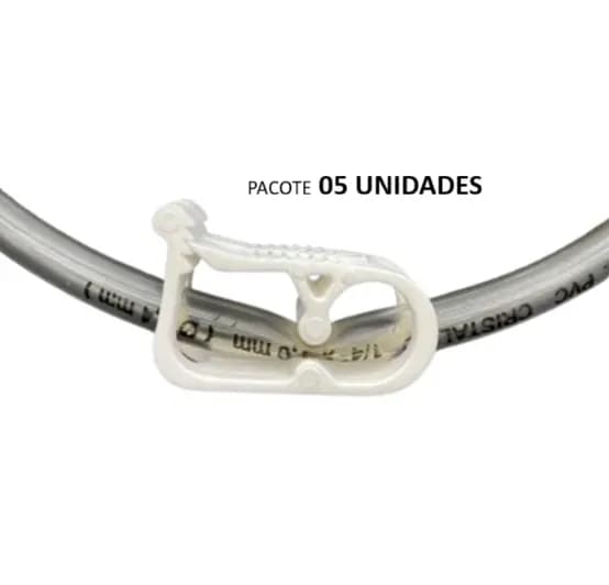 Clamp, Prendedor, Presilha para Sonda de Gastrostomia da - Pacote 05 unidades