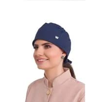 Touca Feminina Estilo Bandana Veneto Azul Marinho