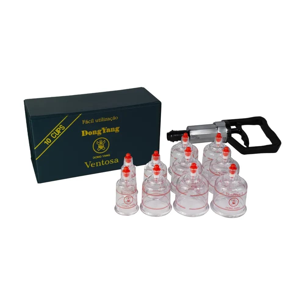 KIT VENTOSA TAMANHO PEQUENO COM 10 COPOS DONG YANG