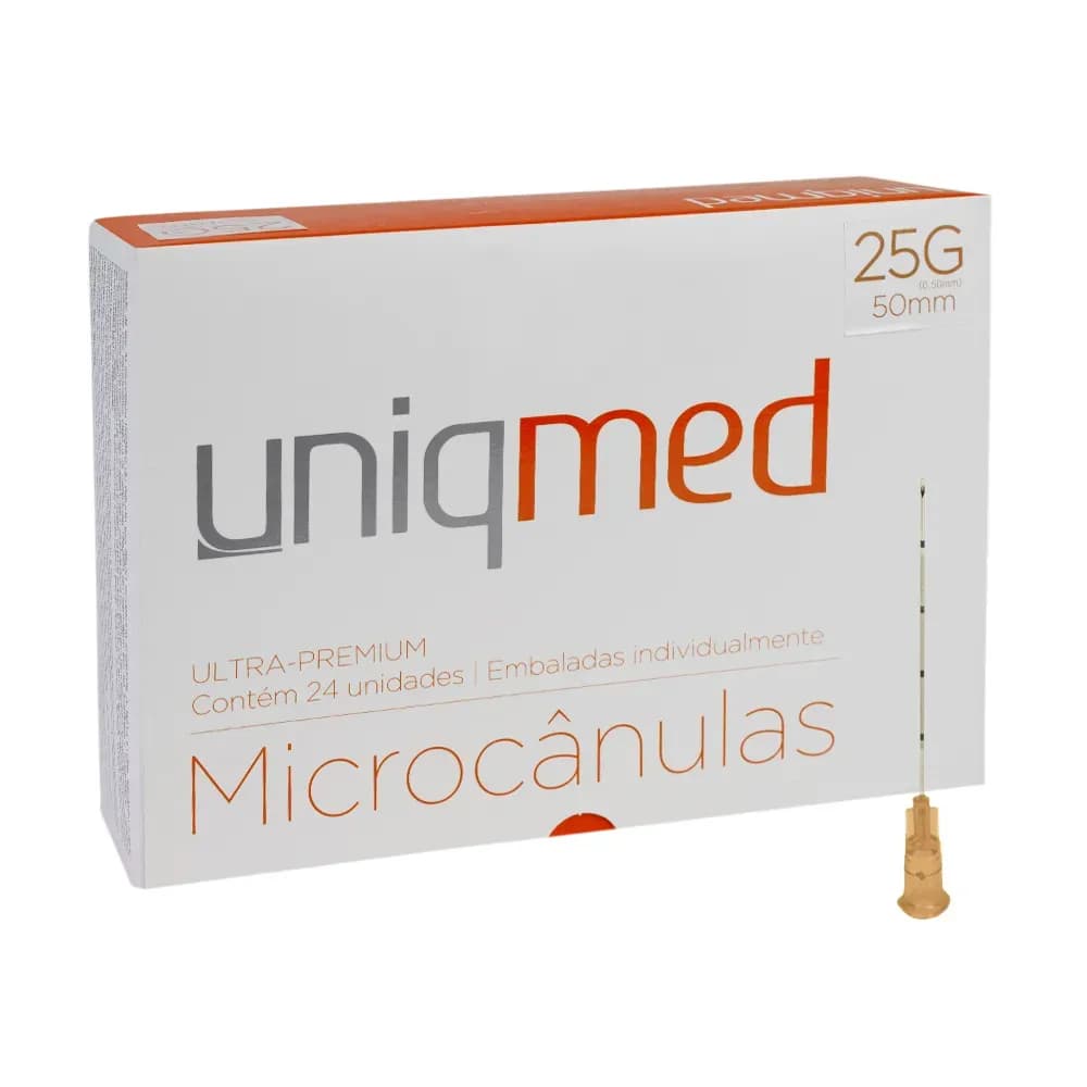 MICROCÂNULA PARA PREENCHIMENTO FÁCIAL ESTÉRIL C/24UN UNIQMED