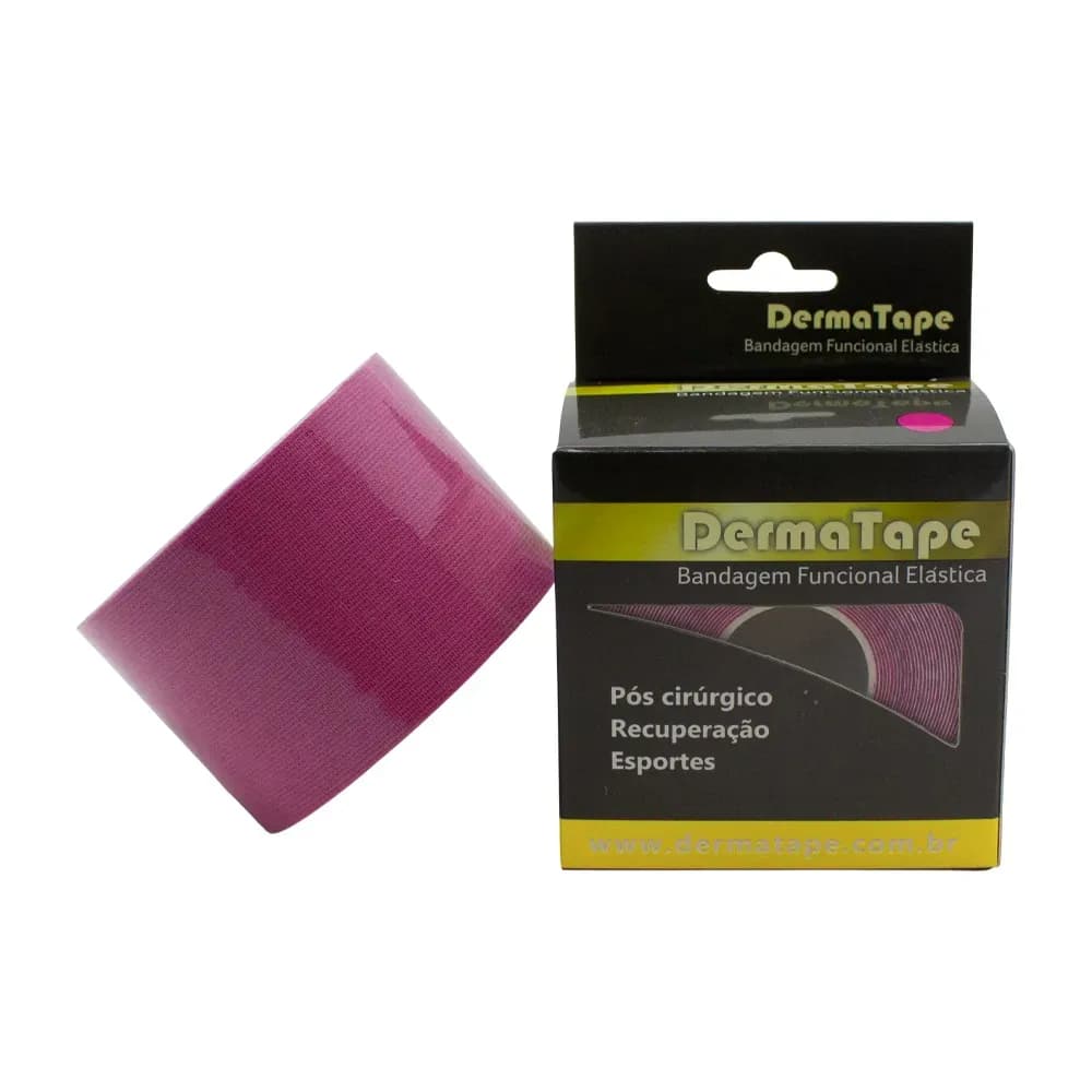 BANDAGEM FUNCIONAL ELÁSTICA KINESIO TAPING 5MX5CM DERMATAPE