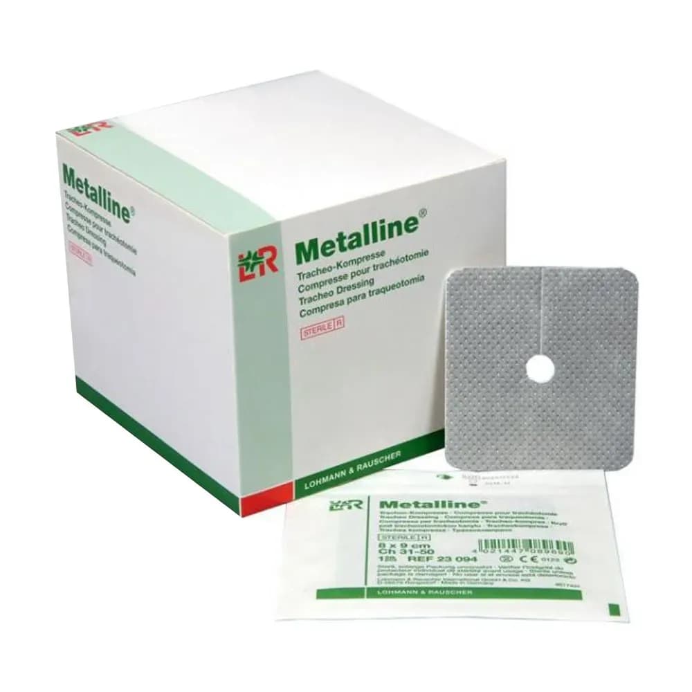 CURATIVO PARA TRAQUEOSTOMIA ESTÉRIL ABSORVENTE METALLINE LR