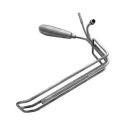 Afastador Raquete com Fibra Óptica e Aspiração 24cm x 3,2cm