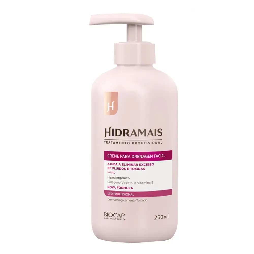 CREME PARA DRENAGEM FÁCIAL COLÁGENO + VITAMINA E HIDRAMAIS