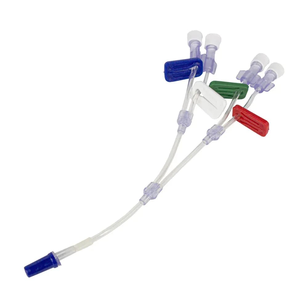 EXTENSOR EQUIPO MULTIVIAS 4 VIAS LOCK CORTA FLUXO MEDSONDA