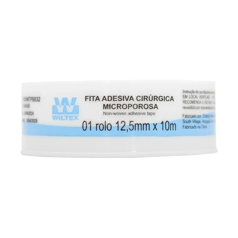 FITA MICROPOROSA CIRÚRGICA ADESIVA HIPOALERGÊNICA WILTEX