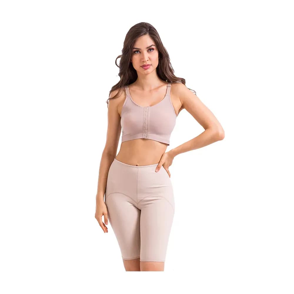 BERMUDA MODELADORA LONGA EM EMANA COR CHOCOLATE ESBELT