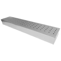 Estojo De Inox para Cânulas Perfurado. 50 x 10 x 05 cm