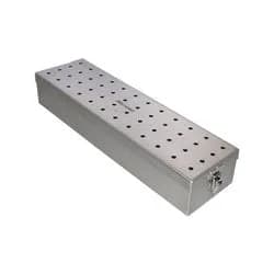 Estojo De Inox para Óptica Perfurado. 30 x 08 x 05 cm