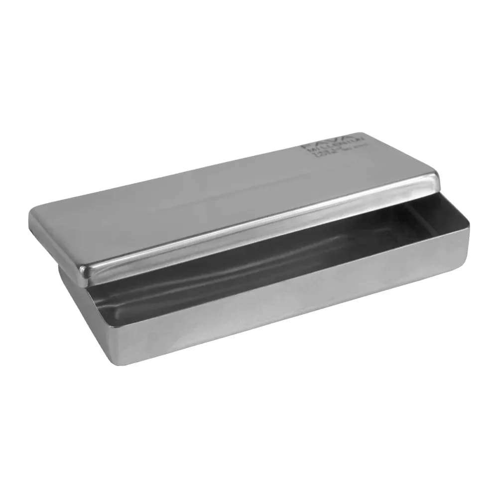 ESTOJO DE INOX AUTOCLAVÁVEL COM TAMPA MILLENIUM FAVA