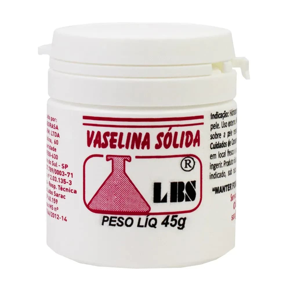 VASELINA SÓLIDA HIDRATANTE UMECTANTE E EMOLIENTE LBS