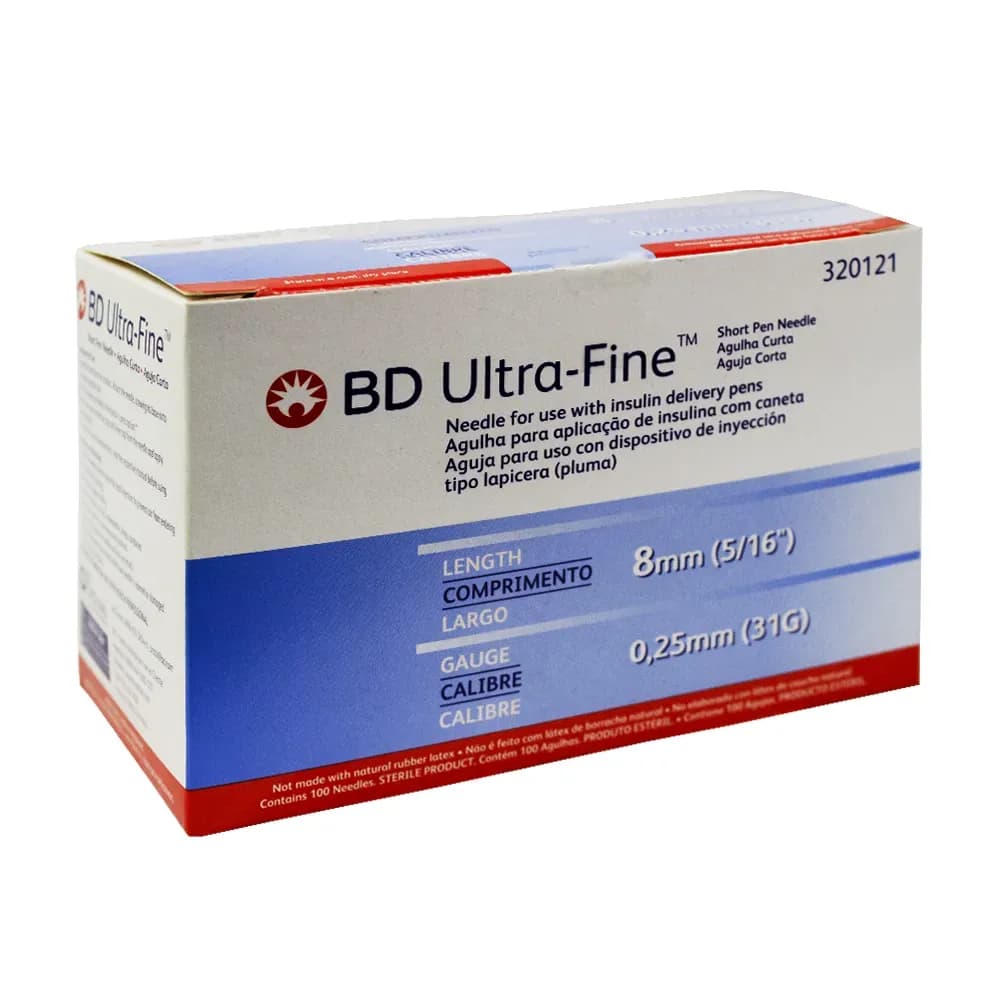AGULHA PARA CANETA INSULINA C/100UN ULTRA-FINE BD