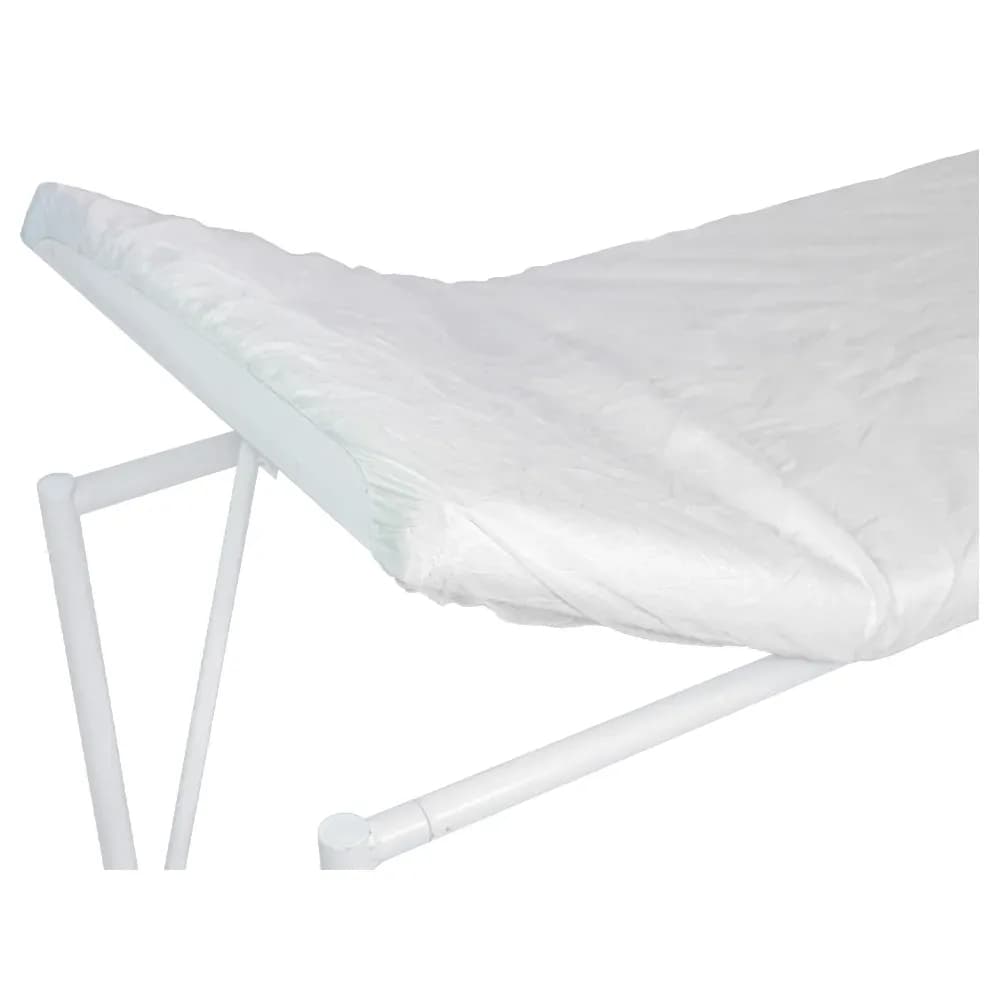 LENÇOL TNT C/ ELÁSTICO BRANCO 20GM C/10UN MEDHOSP