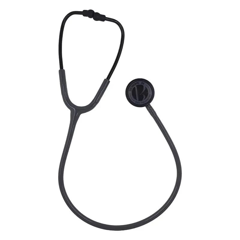 Estetoscópio Adulto / Pediátrico Duplo Inox Cinza Black - Bic
