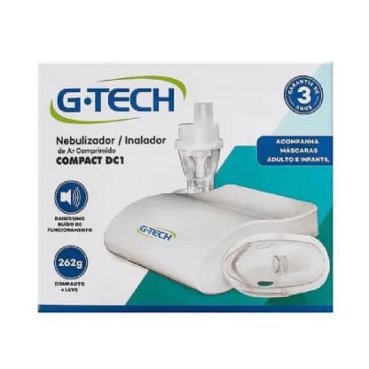 Inalador e Nebulizador Compact DC1 G-TECH