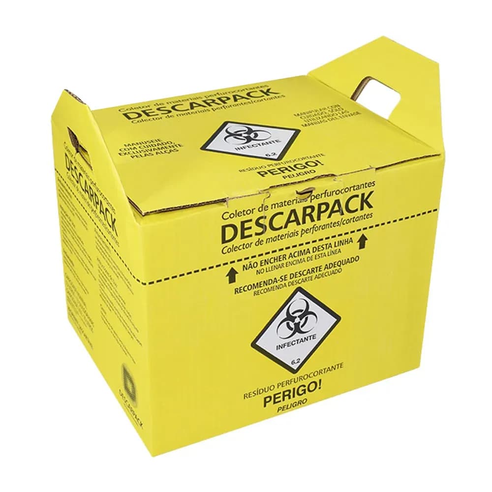 COLETOR DE MATERIAL PERFUROCORTANTE DESCARPACK