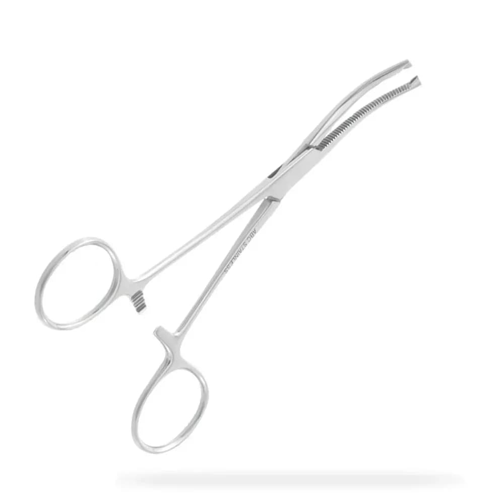 PINÇA HEMOSTÁTICA KOCHER CURVA EM AÇO INOX ABC