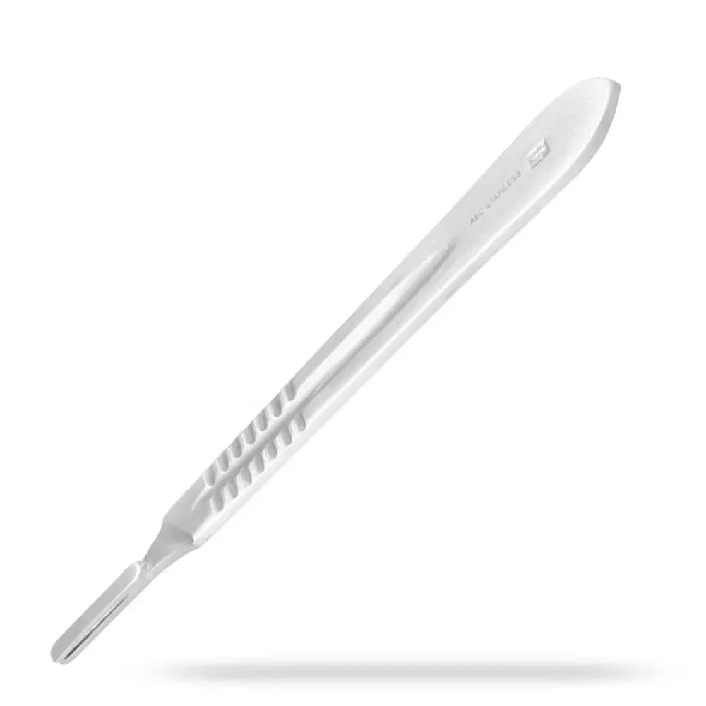 CABO PARA BISTURI EM AÇO INOX TAM 13CM ABC