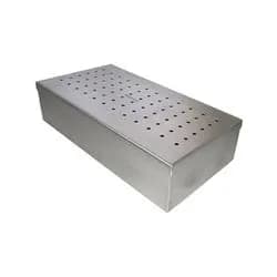 Estojo De Inox Perfurado. 32 x 16 x 08 cm