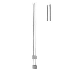 Agulha de Stame Dupla. 30 cm