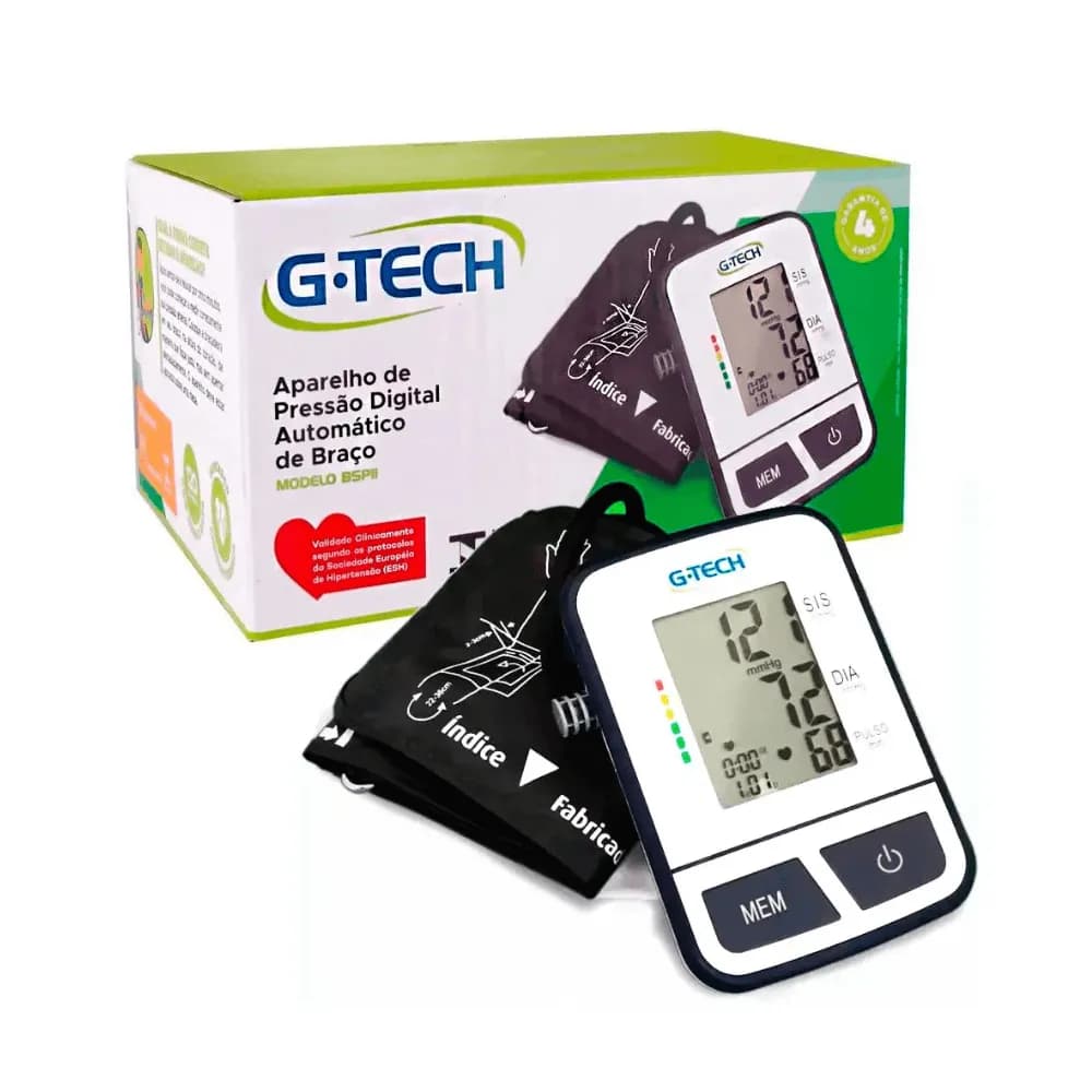 Aparelho de Pressão Digital Automático de braço BSP11 G-TECH