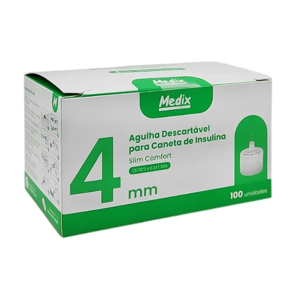 AGULHA DESCARTÁVEL PARA CANETA DE INSULINA 100UN MEDIX
