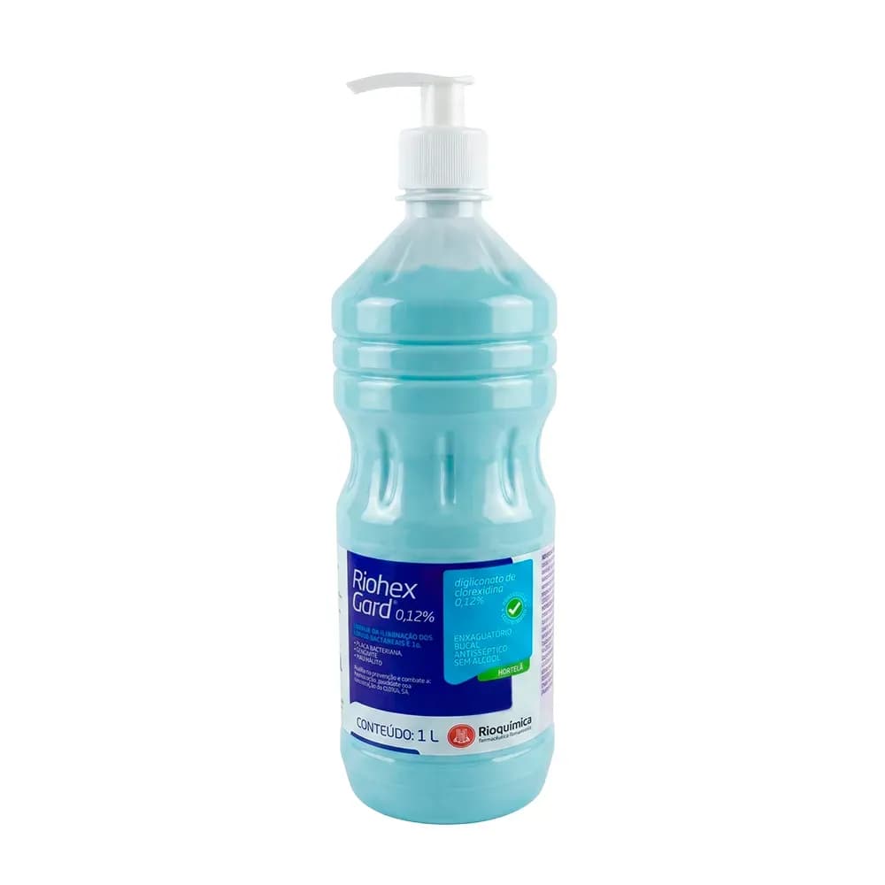 ANTISSÉPTICO BUCAL SABOR HORTELÃ 0,12% RIOHEXGARD RIOQUÍMICA