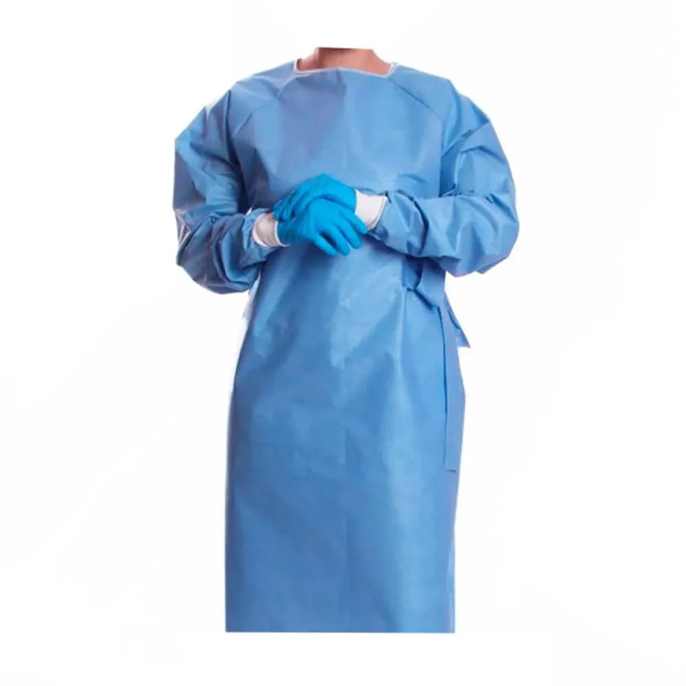 AVENTAL SMS MANGA LONGA COM PUNHO AZUL GM40 PROTDESC