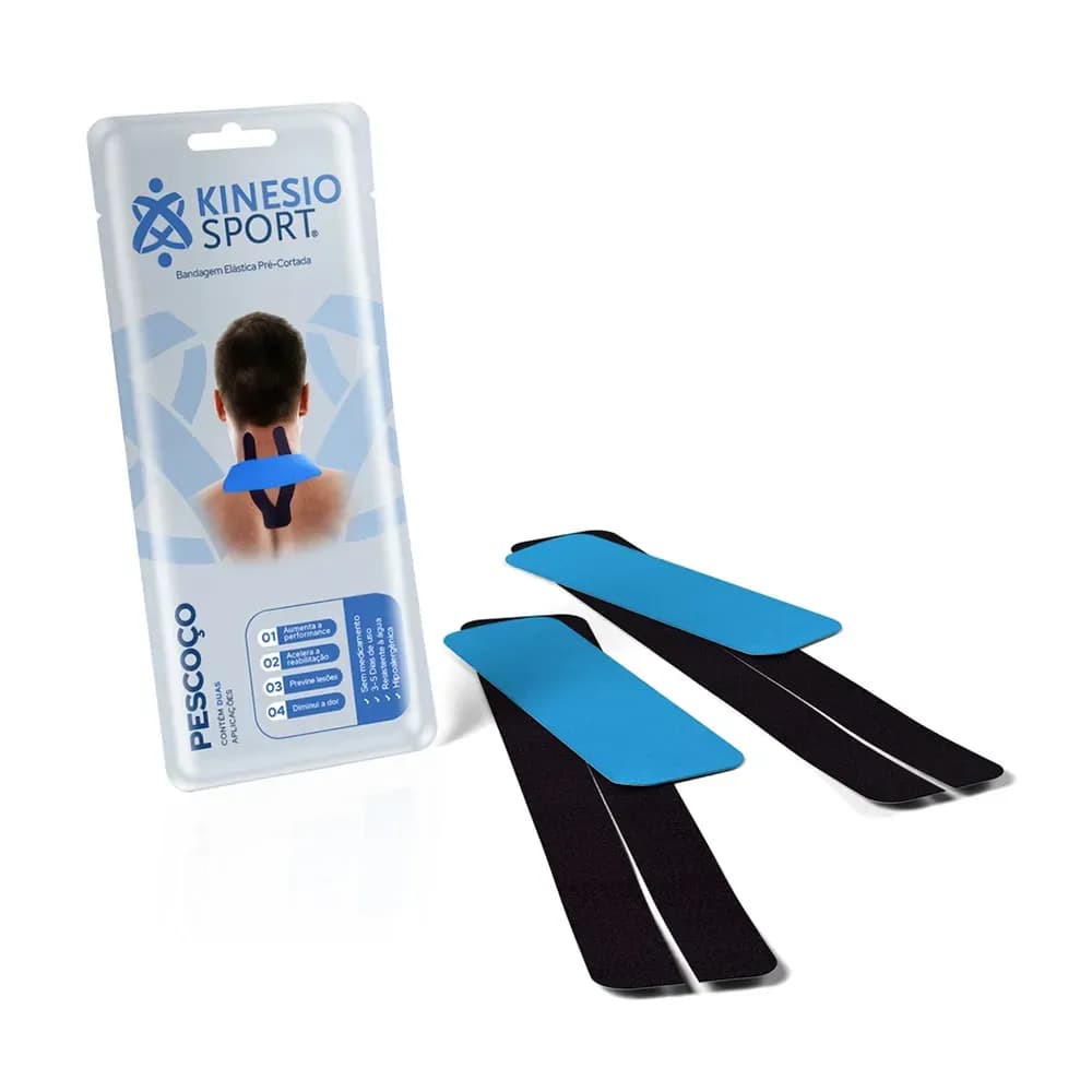 BANDAGEM ELÁSTICA PRÉ-CORTADA KINESIOSPORT KINESIO