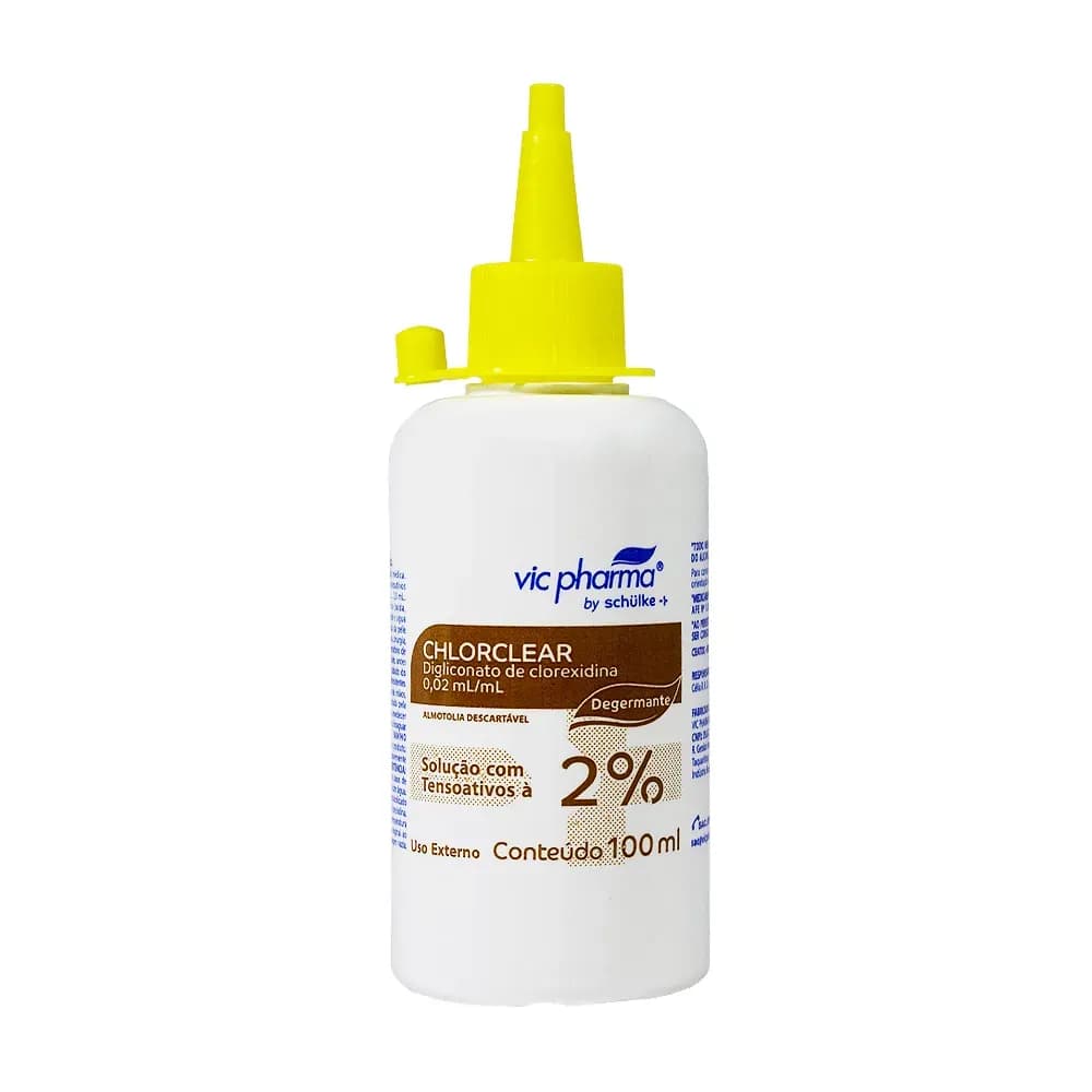 CLOREXIDINA DEGERMANTE 2% CHLORCLEAR ANTISSÉPTICO VIC PHARMA
