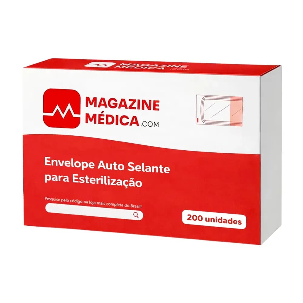 EMBALAGEM PARA ESTERILIZAÇÃO EM PAPEL GRAU CIRÚRGICO ENVELOPE 200UN