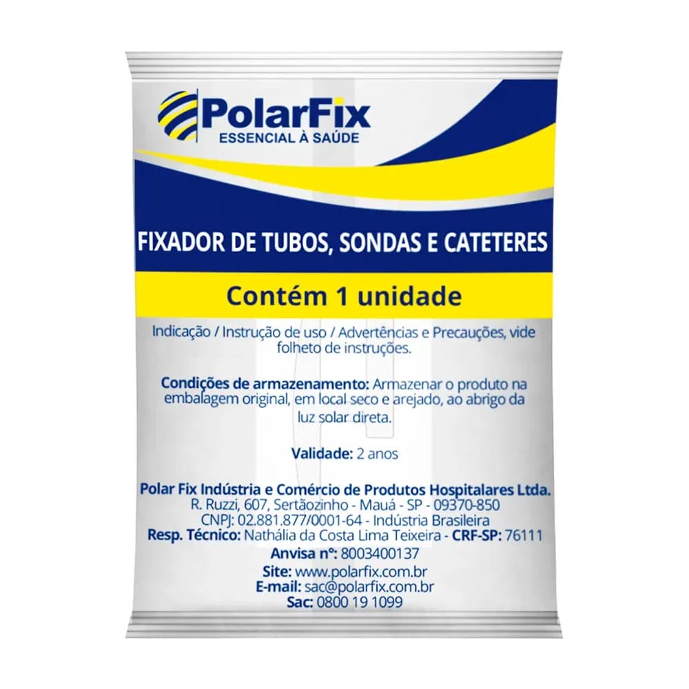 FIXADOR DE TUBOS E SONDAS NASAL NÃO ESTÉRIL POLARFIX