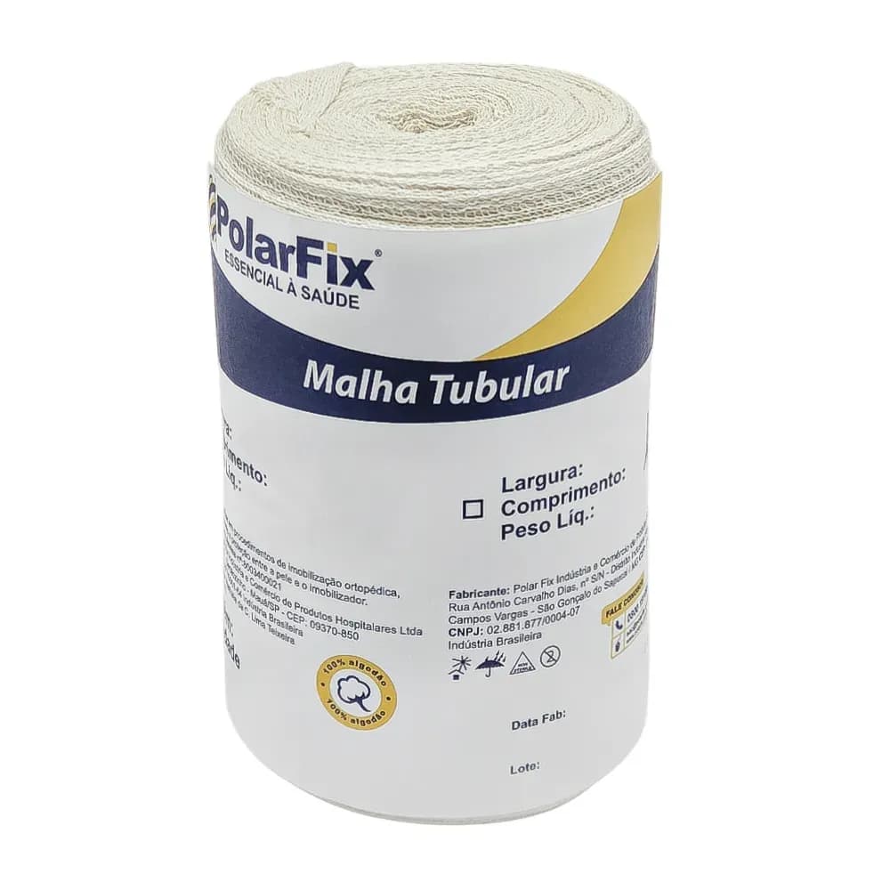 MALHA TUBULAR ORTOPÉDICA 100% ALGODÃO HIPOALERGÊNICO POLARFIX