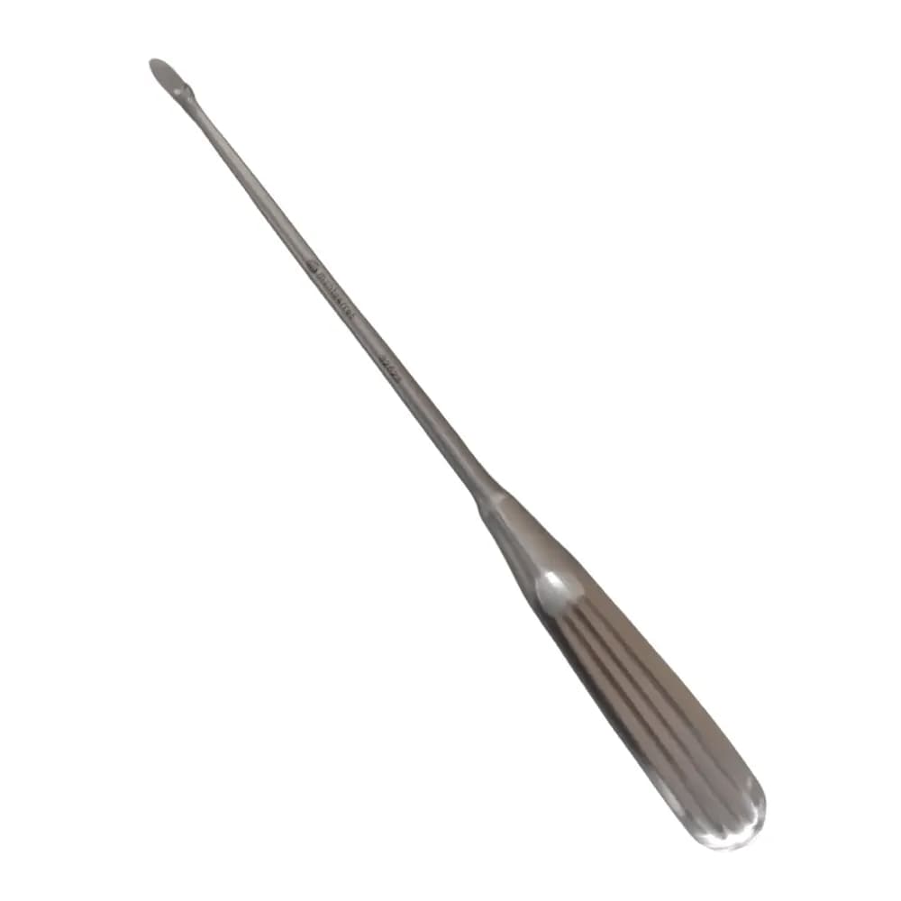 Cureta Caspar 23cm x 5mm Ponta Angulo Reverso