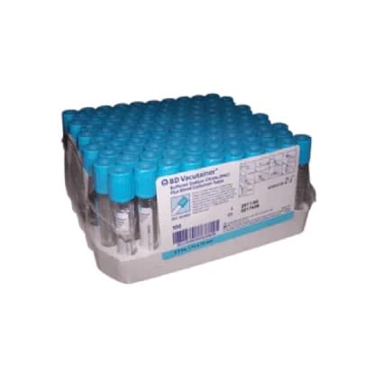 Tubo BD Vacutainer Citrato de Sódio Azul 2,7ML Caixa 100UN 363083